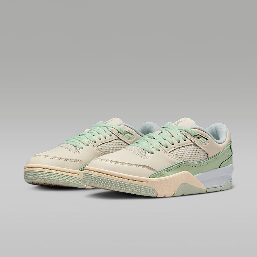 Jordan Flight Court Pale Ivory/ Jade Aura-Aura-Muslin