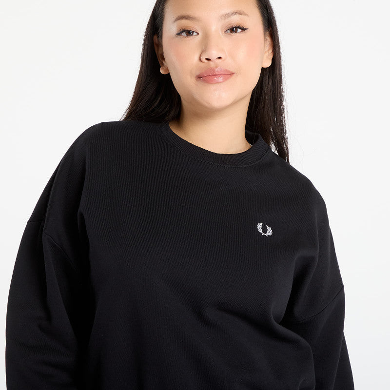 FRED PERRY Tipped Sweatshirt Black
