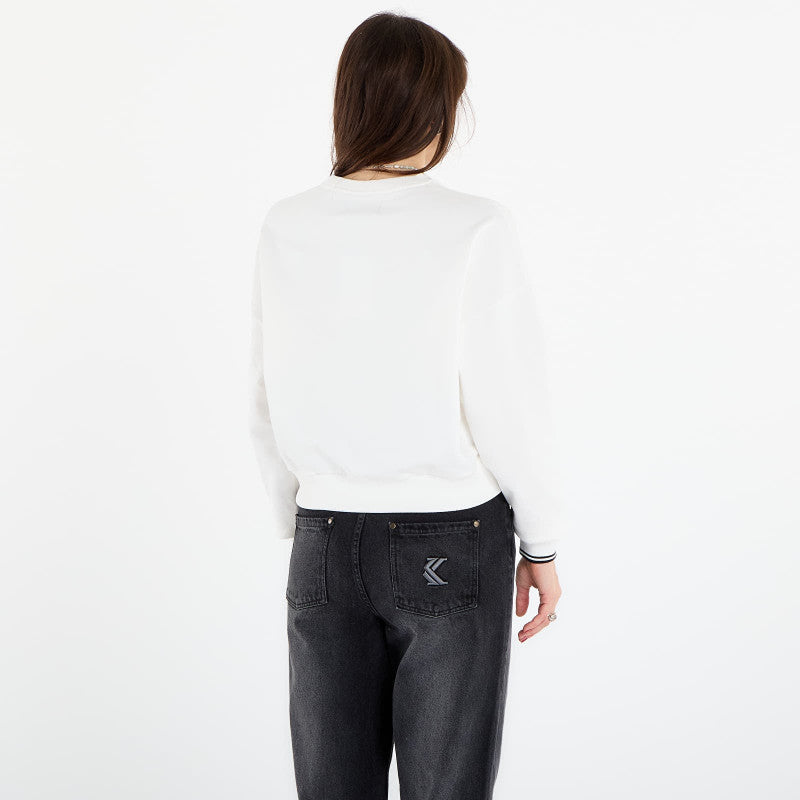 FRED PERRY Tipped Sweatshirt Snow White