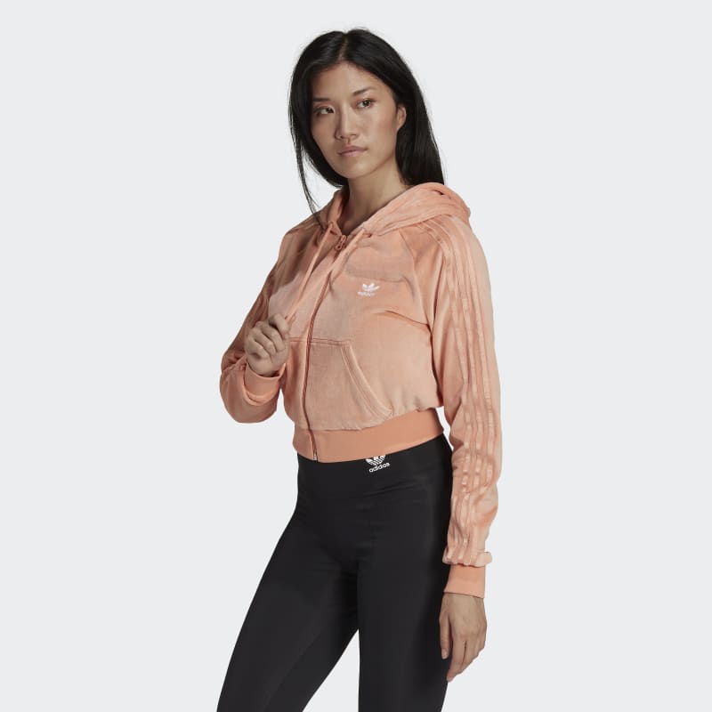 adidas Originals Wmns Crop Full-Zip Hoodie