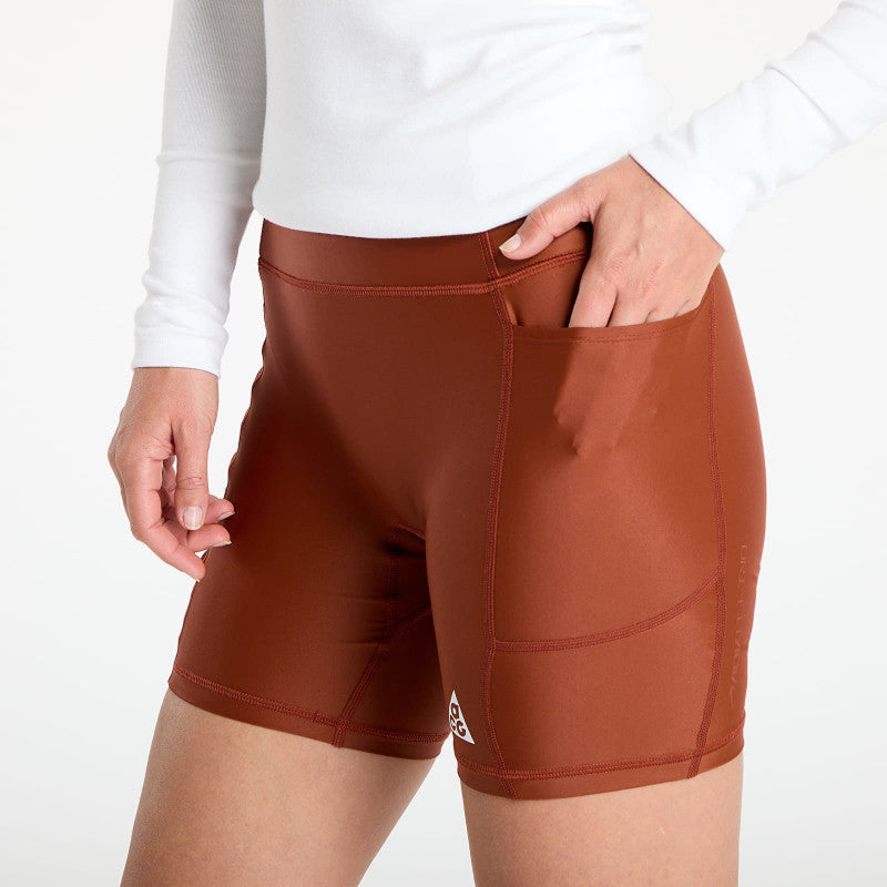 Nike ACG "Tree Frog" Women's Dri-FIT ADV Mid-Rise 6" Shorts Cinnamon/ Picante Red/ Summit White