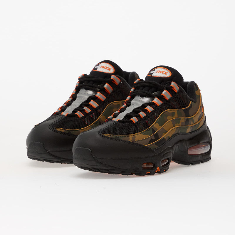 Nike Air Max 95 Qs Black/ Safety Orange-Metallic Silver