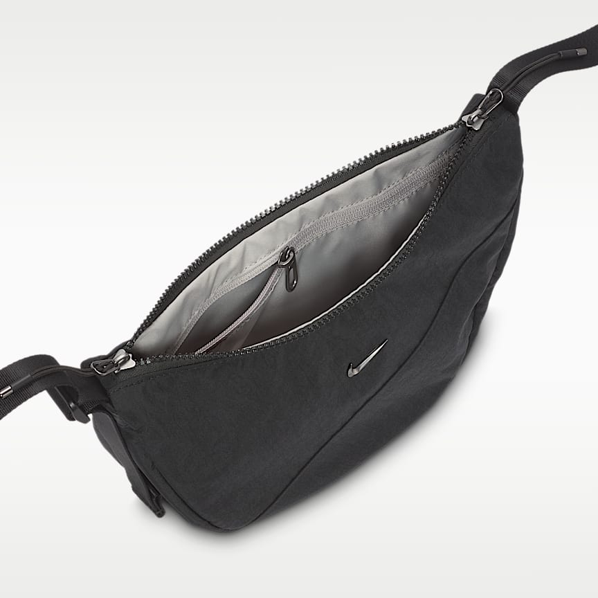 Nike Aura Crescent Crossbody Bag (4L) Black/ Black/ Gunmetal 4