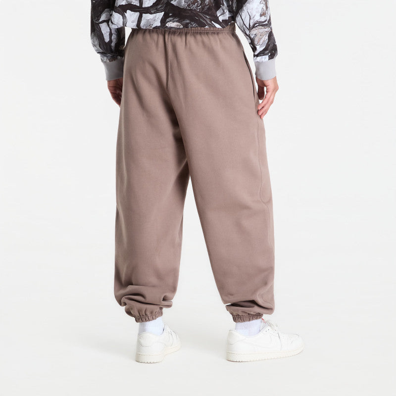 Nike Solo Swoosh Men's Cuffed Fleece Pants Mink Brown/ Mink Brown/ White