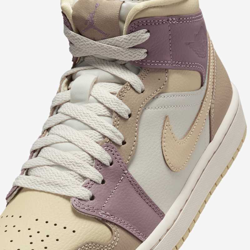 Air Jordan 1 Mid Light Orewood Brown/Team Gold-Khaki