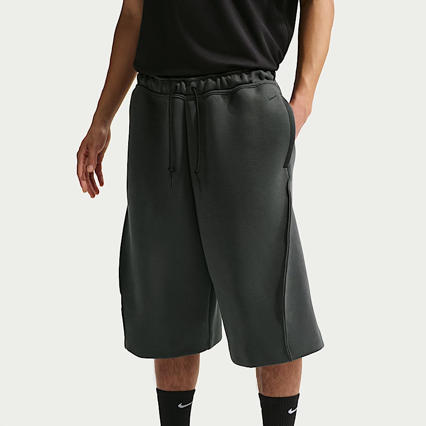 Nike Tech Men's Fleece Oversized Fit Shorts Anthracite/ Black