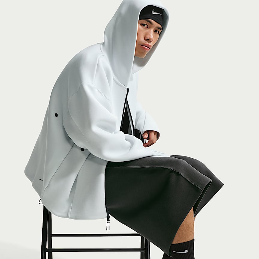 Nike Tech Men's Fleece Oversized Fit Shorts Anthracite/ Black