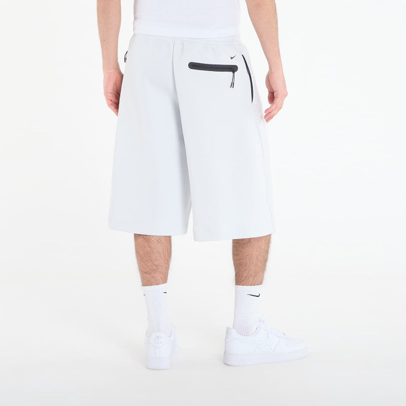Nike Tech Men's Fleece Oversized Fit Shorts Off White/ Black