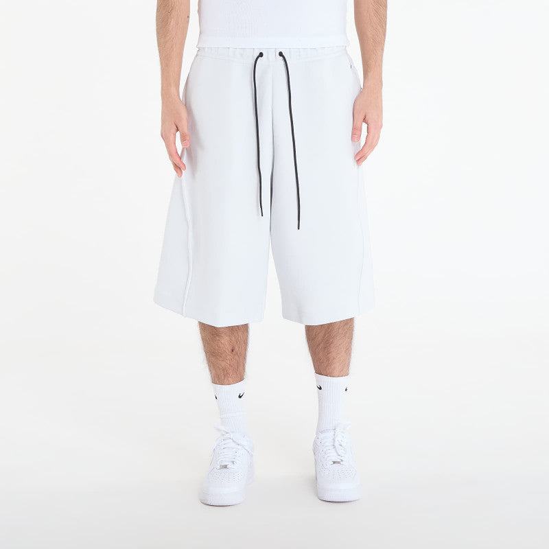 Nike Tech Men's Fleece Oversized Fit Shorts Off White/ Black