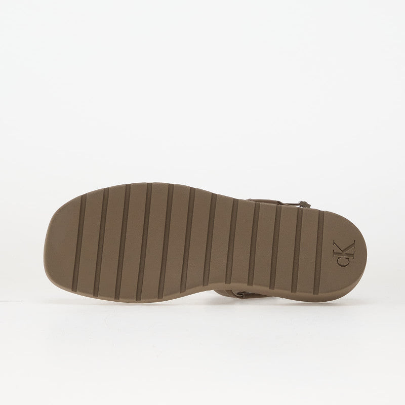 Calvin Klein Sq Molded Sandal Slide Gray