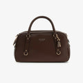 GUESS Marsha Box Satchel Espresso