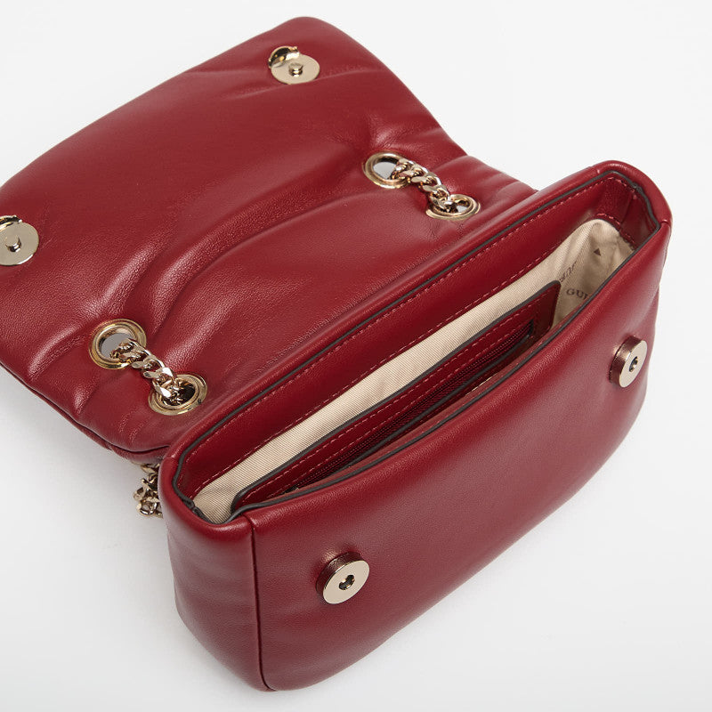 GUESS Sunetra Mini Convertible Crossbody Flap Red