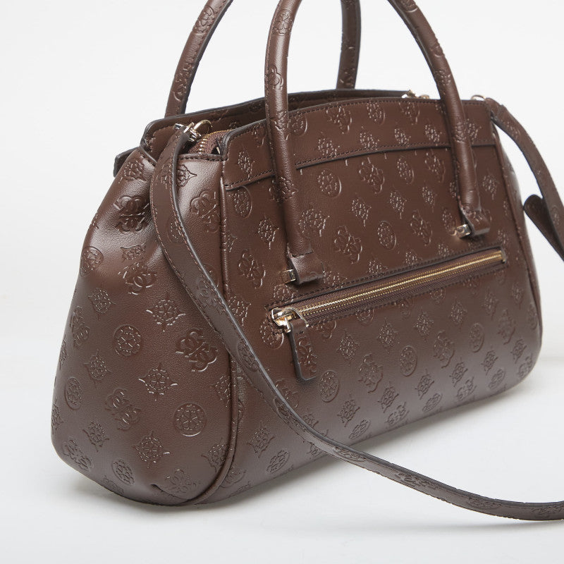 Guess Diana 3 Comp Satchel Brown