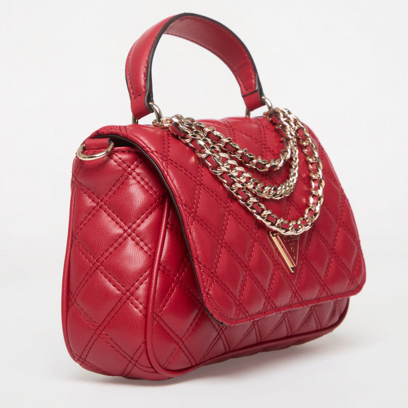 GUESS Giully II Top Handle Flap Dark Cherry