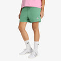 adidas 3 Stripes Studio Fleece Loose Shorts Preloved Green