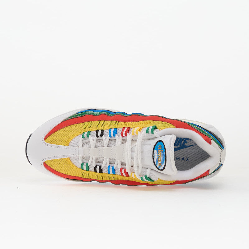 Nike Air Max 95 Big Bubble Prm White/ Metallic Gold-Chile Red-Photo Blue