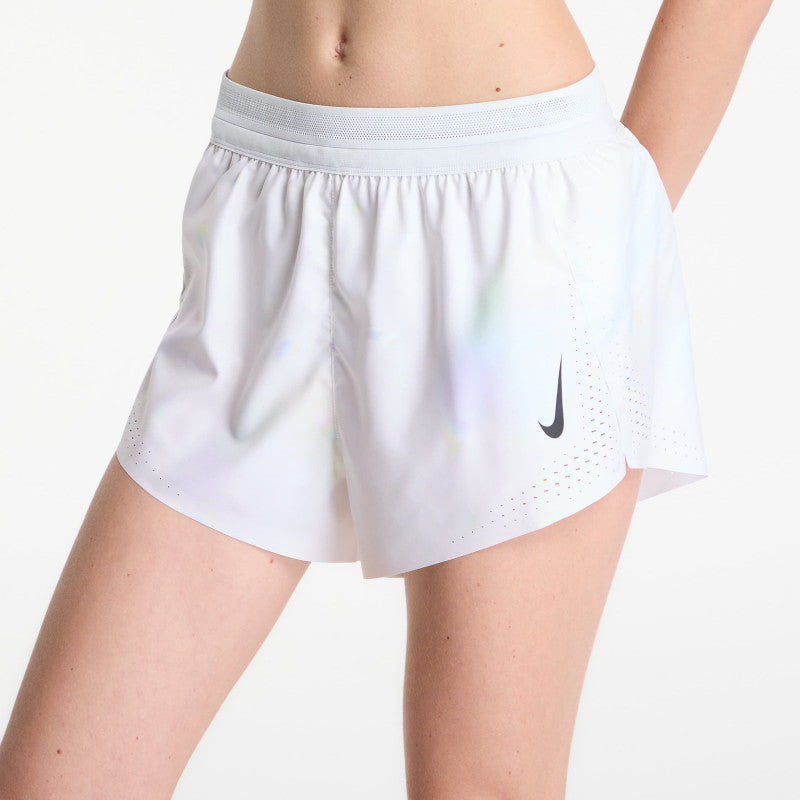 Nike AeroSwift Women's Dri-FIT ADV Mid-Rise Brief-Lined 3" Running Shorts Off White/ White/ Black