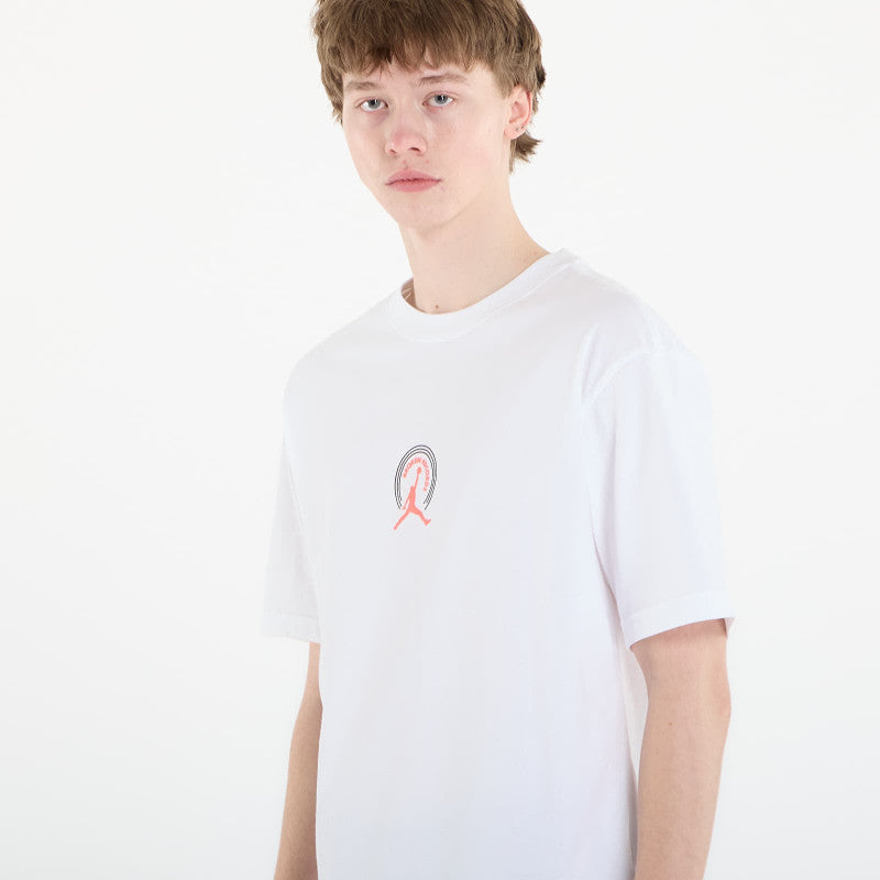 Jordan Men's Graphic T-Shirt White/ Infrared 23