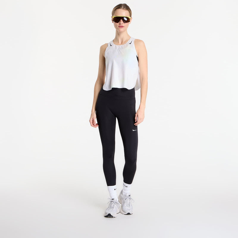 Nike AeroSwift Women's Dri-FIT ADV Cropped Running Tank Top Off White/ Black