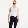 Nike AeroSwift Women's Dri-FIT ADV Cropped Running Tank Top Off White/ Black