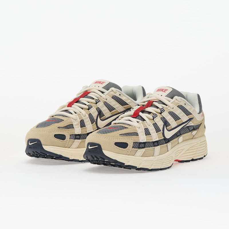 Nike P-6000 Lt Khaki/ Pale Ivory-Thunder Blue-Cool Grey-Univ Red
