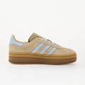 adidas Gazelle Bold Stone Khaki/ Crystal Sky/ Gold Met.