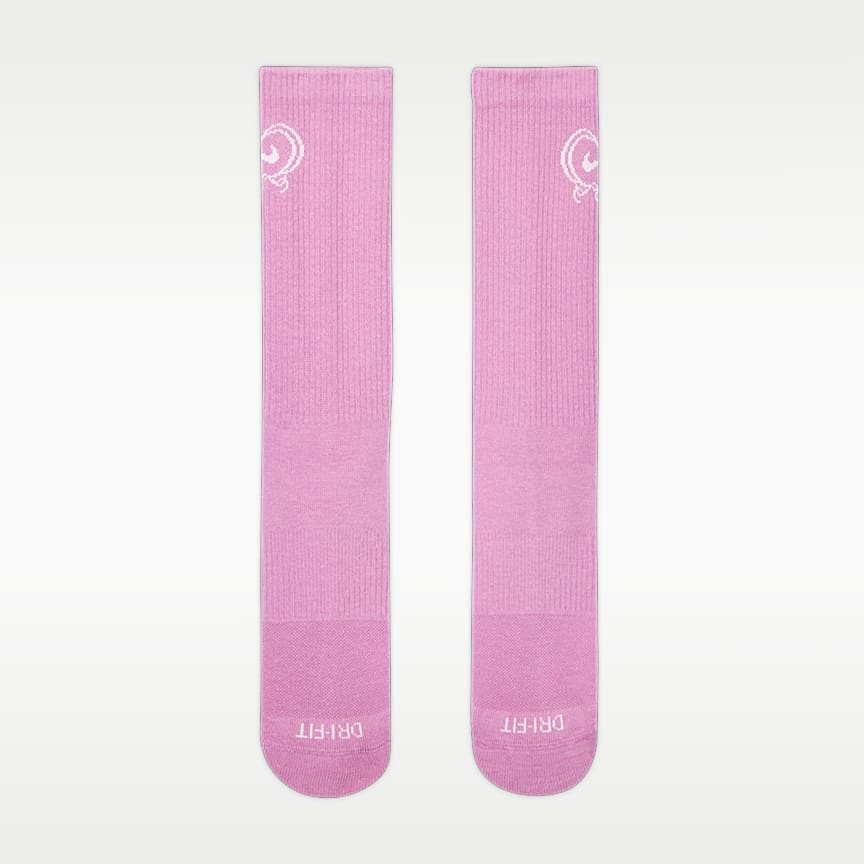 Nike Everyday Plus Cushioned Crew Socks 1-Pack Lt Magenta/ Sail