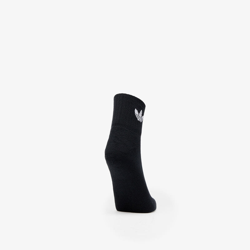 adidas Originals Mid Ankle Sock 3-Pack White/ Medium Grey Heather/ Black