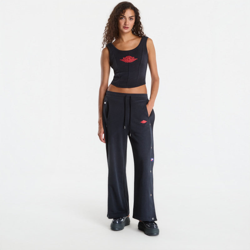 Jordan Flight Fleece Women's Corset Black/ University Red