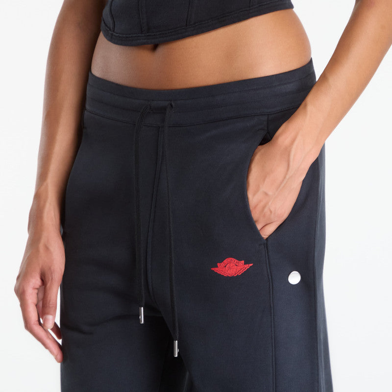 Jordan Flight Fleece Women's French Terry Snap Pants Black/ University Red