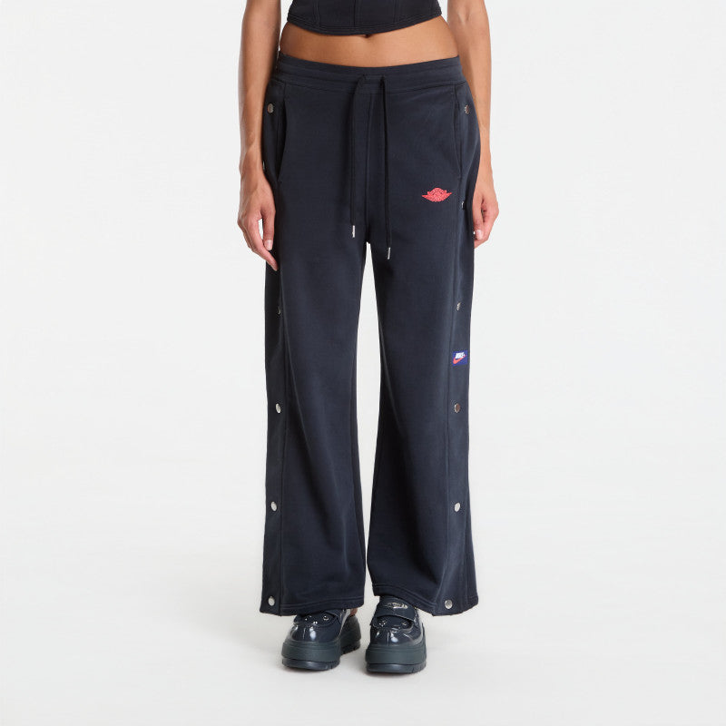 Jordan Flight Fleece Women's French Terry Snap Pants Black/ University Red