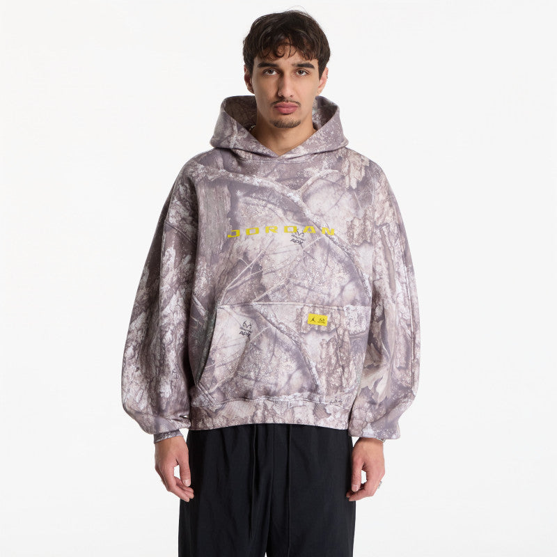 Jordan Brooklyn Realtree Fleece Pullover Hoodie White/ Bright Citron
