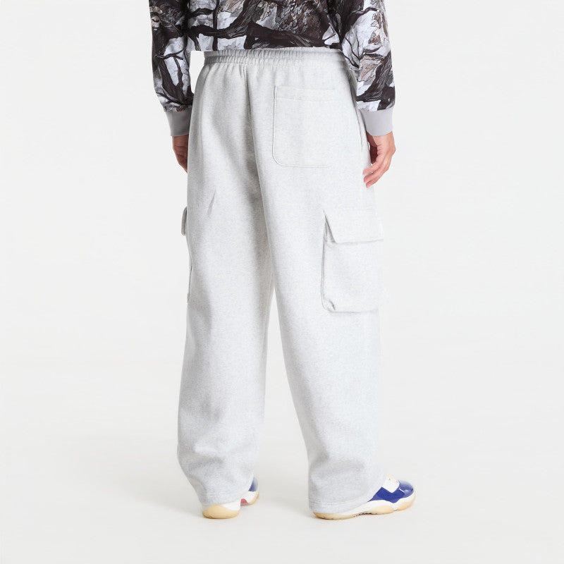 Jordan Brooklyn Men's Oversized Fleece Cargo Pants Neutral Grey/ Htr/ Lt Smoke Grey