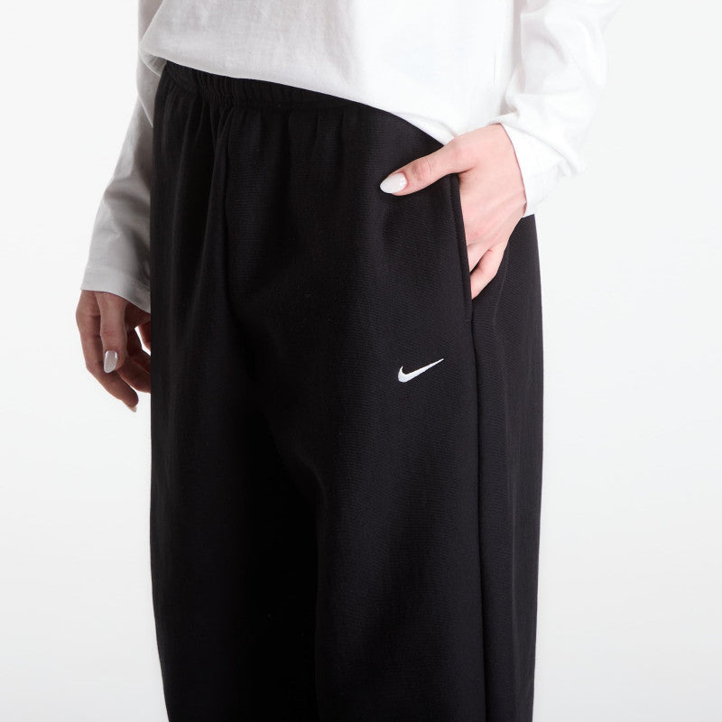 Nike Studio Fleece Heavyweight Women's Oversized High-Rise Joggers Total Black/ Sail