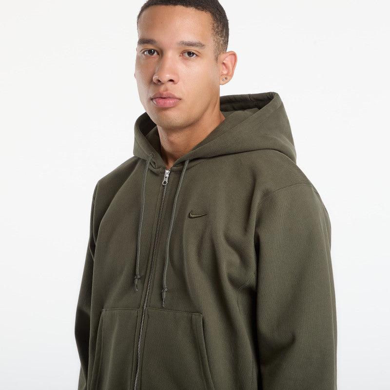 Nike Men's Fleece Full-Zip Hoodie Cargo Khaki