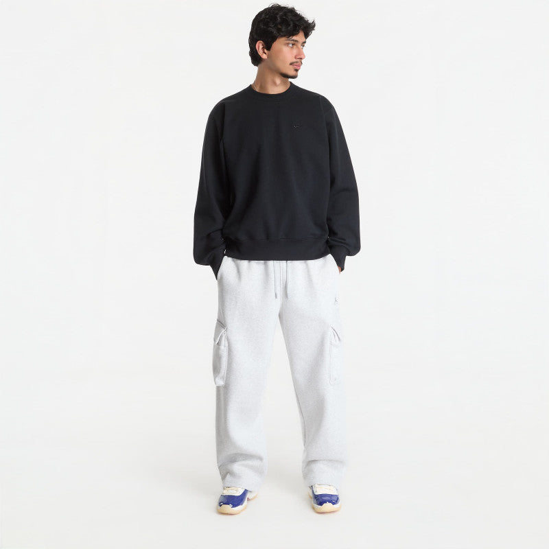 Nike Men's Fleece Crew-Neck Sweatshirt Black