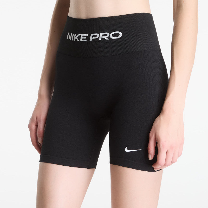 Nike Pro Seamless Women's High-Waisted 5" Biker Shorts Black/ White