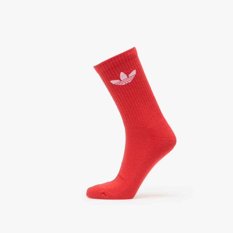 adidas Trefoil Cushion Crew Socks 6-Pack Halo Blush/ Blue/ Green