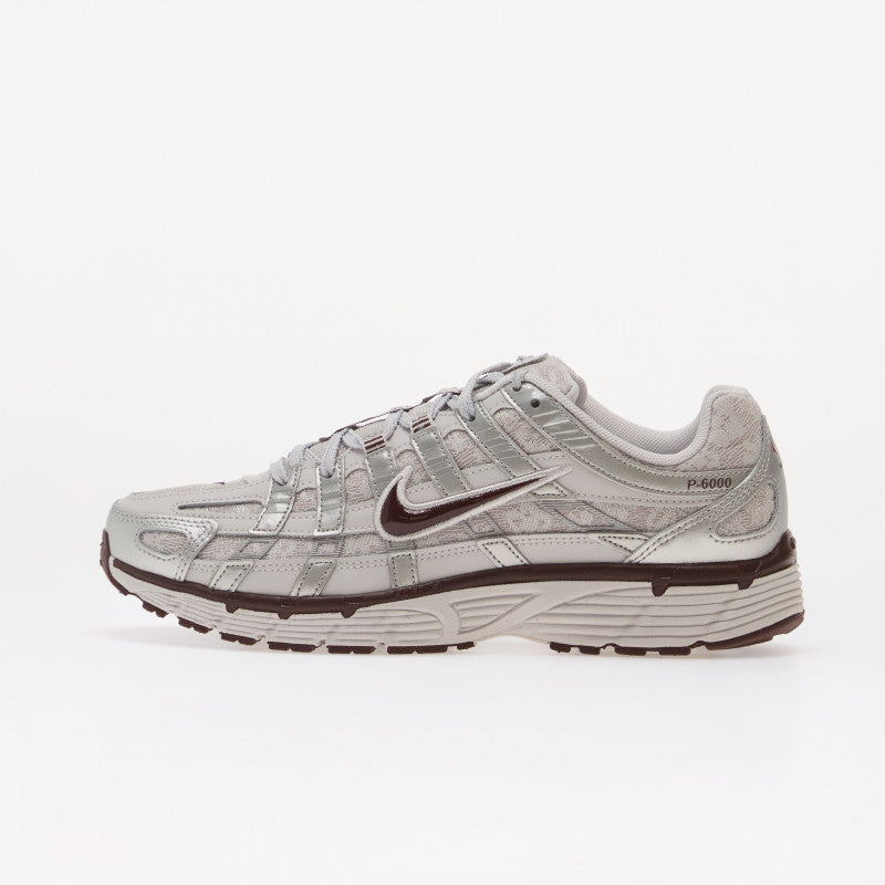Nike P-6000 Vast Grey/ Burgundy Crush-Metallic Silver