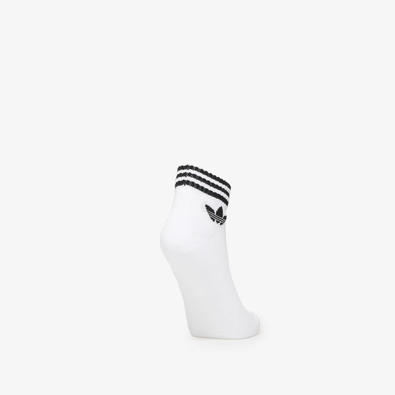 adidas 3-Stripes Ankle Socks 3-Pack White/ Medium Grey Heather/ Black