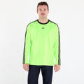 adidas Jacquard Jersey Long Sleeve Tee Neon Green/ Black
