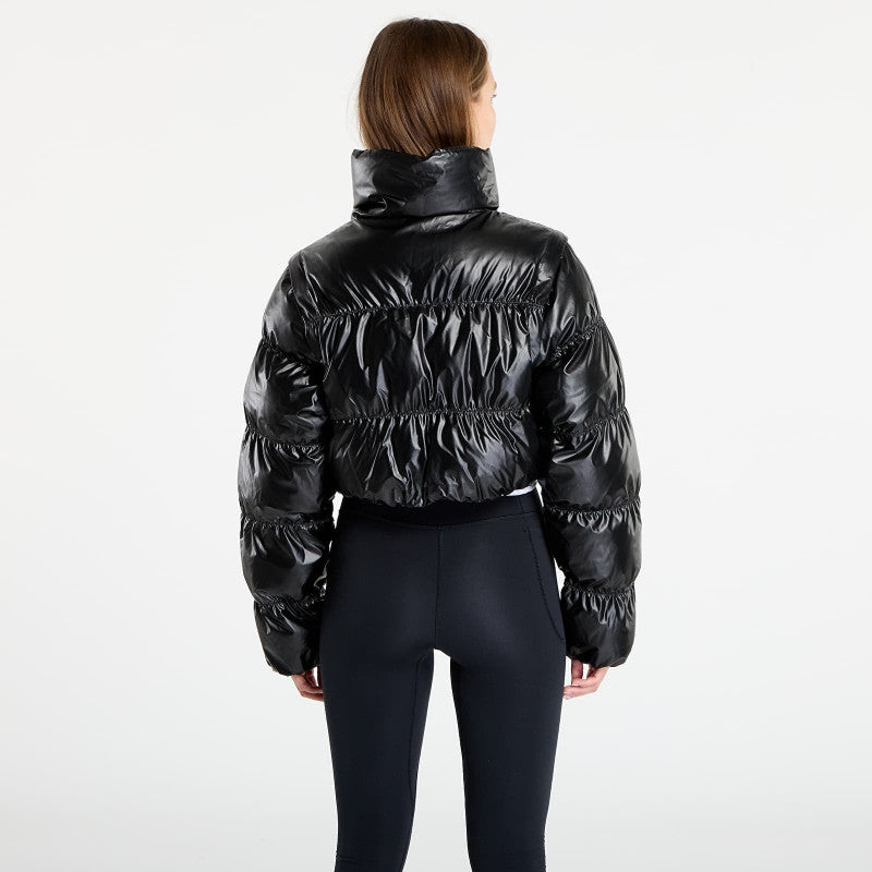 adidas Essentials Glossy 2-In-1 Cropped Puffer Black
