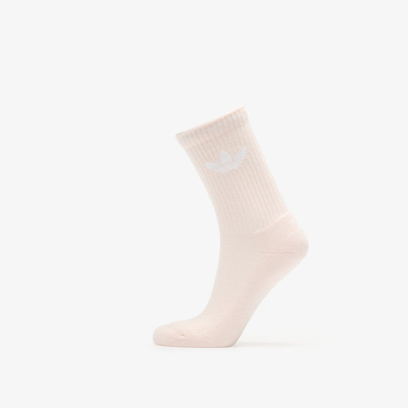 adidas Trefoil Cushion Crew Socks 6-Pack Cream White/ Wonder Quartz