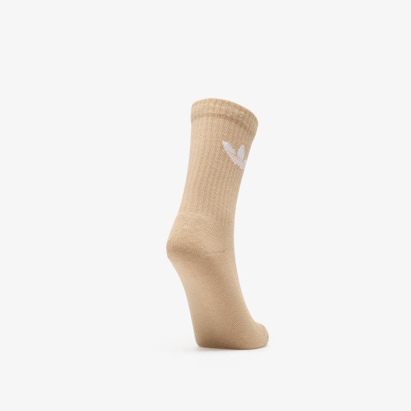 adidas Trefoil Cushion Crew Socks 6-Pack Cream White/ Wonder Quartz