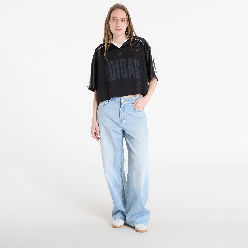 adidas Stadium Mesh T-Shirt Black/ Crystal Linen/ Off White