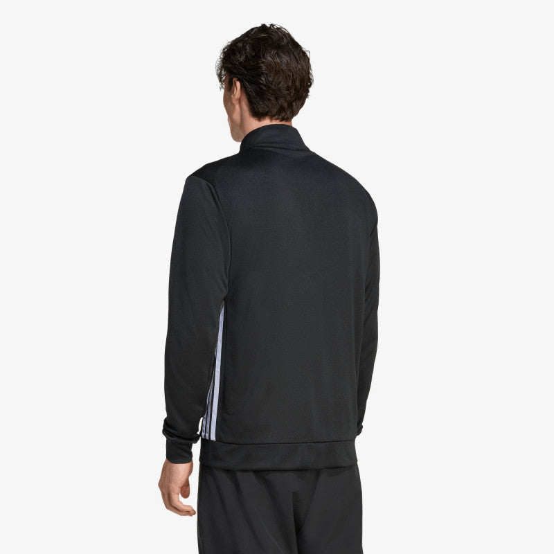 adidas Workout Essentials All-set 3-stripes Knit Track Top Black/ White