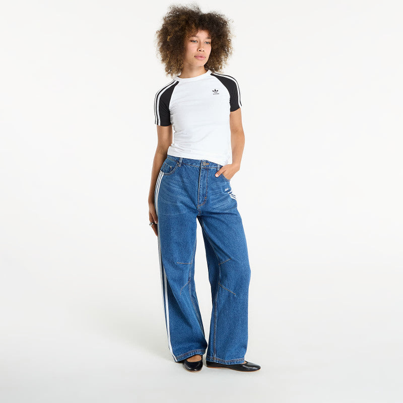 Jeansy adidas Originals Baggy GFX Denim Dark Blue/ Grey Two