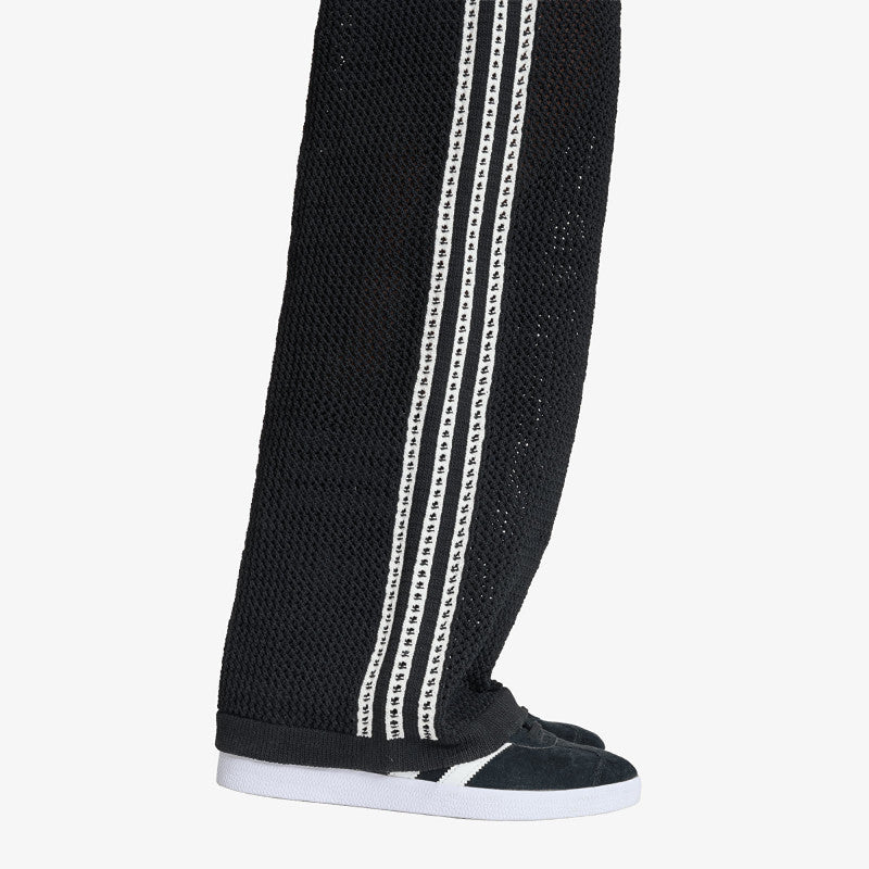 adidas Knitted Crochet Firebird Track Pants Black