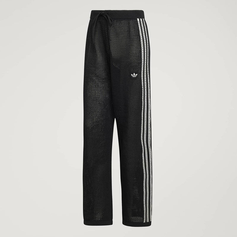 adidas Knitted Crochet Firebird Track Pants Black