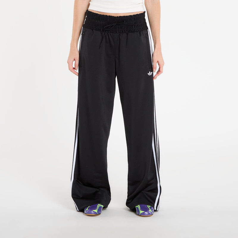 adidas Smocked Firebird Tracksuit Bottoms Black